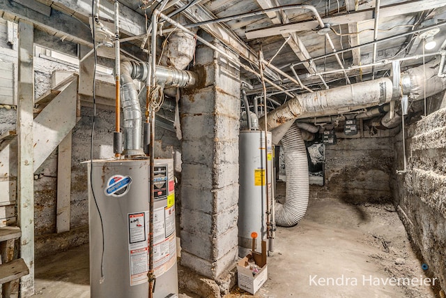 747 Alpine Ave NW, Grand Rapids, MI 49504 - unfinished below grade area featuring water heater and gas meter