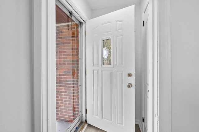 839 E Hayes Ave, Hazel Park, MI 48030 - doorway to outside with brick wall