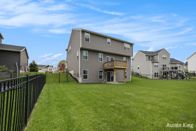 6526 Alward Dr, Hudsonville, MI 49426 - back of house with a residential view and a deck