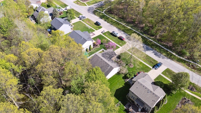 aerial perspective of suburban area