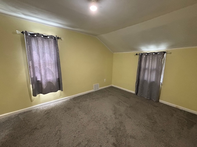 17233 Fenelon St, Hamtramck, MI 48212 - additional living space featuring lofted ceiling, carpet flooring, and baseboards