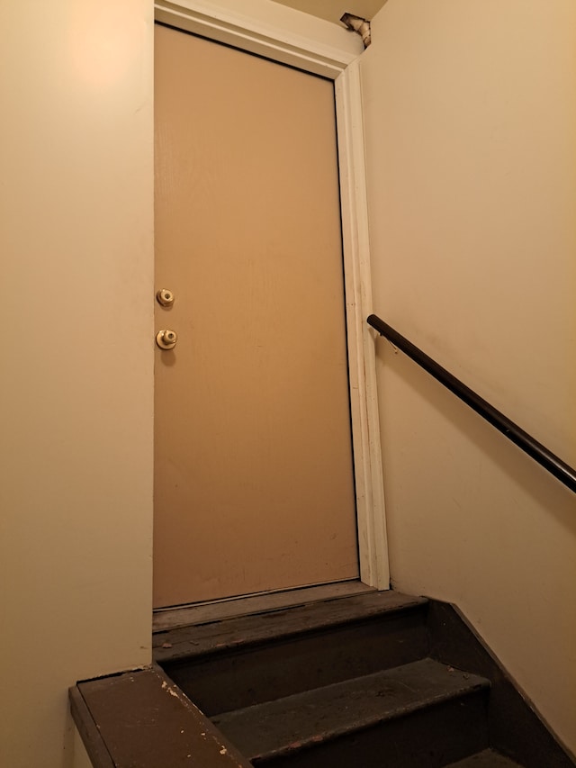 view of stairs
