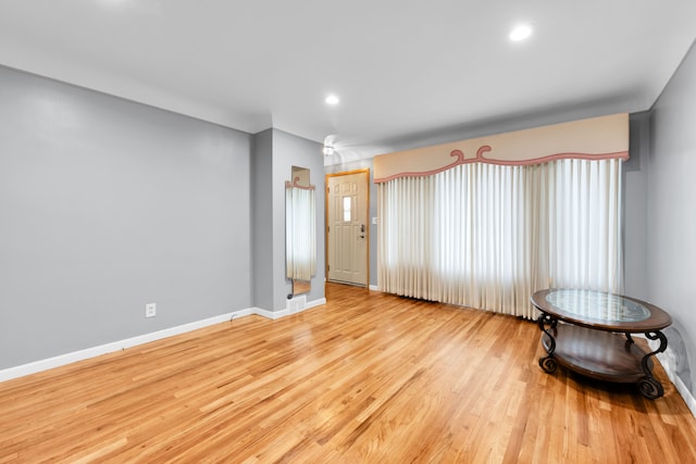 24719 Audrey Ave, Warren, MI 48091 - unfurnished room featuring wood finished floors, baseboards, and recessed lighting