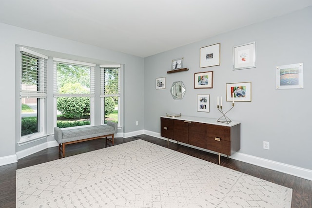 318 Arlington Dr, Rochester Hills, MI 48307 - bedroom featuring baseboards and dark wood-style floors