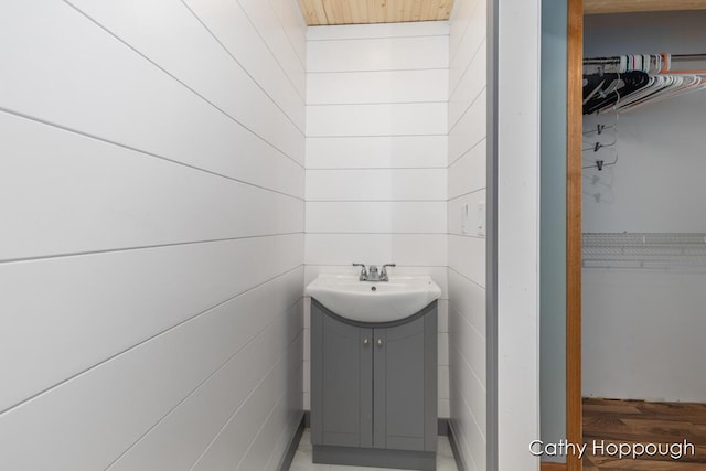 bathroom with vanity
