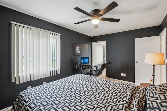 4630 Pasture Ln, White Lake, MI 48383 - carpeted bedroom featuring a ceiling fan and baseboards