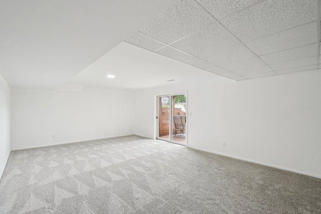 4630 Pasture Ln, White Lake, MI 48383 - carpeted empty room with baseboards and recessed lighting