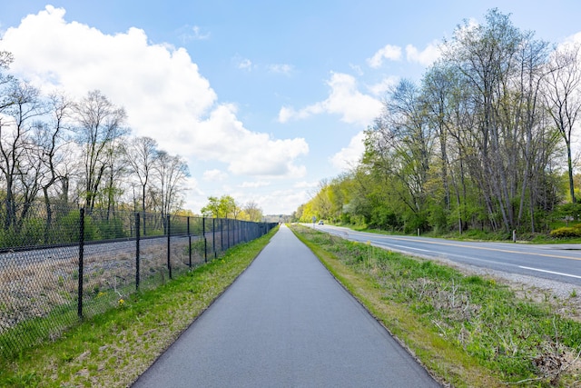 view of asphalt road