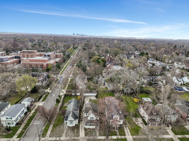 475 Saint Clair St, Grosse Pointe, MI 48230 - aerial overview of property's location with nearby suburban area