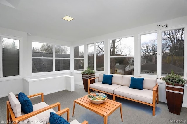 475 Saint Clair St, Grosse Pointe, MI 48230 - sunroom with carpet