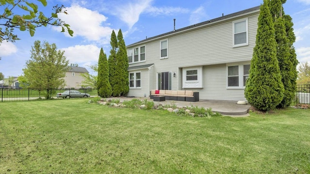 56501 Winding Creek Dr, Macomb, MI 48042 - back of house featuring outdoor lounge area and a patio area