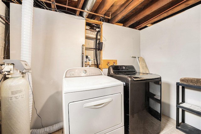 laundry area featuring separate washer and dryer