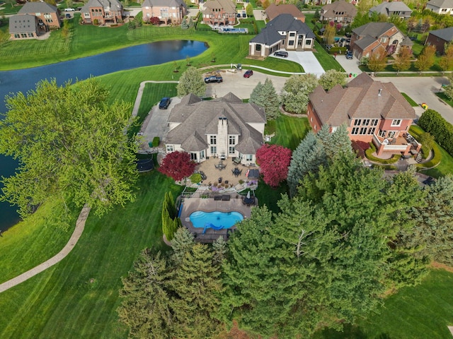 62702 Somerset Blvd, Washington, MI 48094 - aerial view of residential area featuring a nearby body of water and a pool