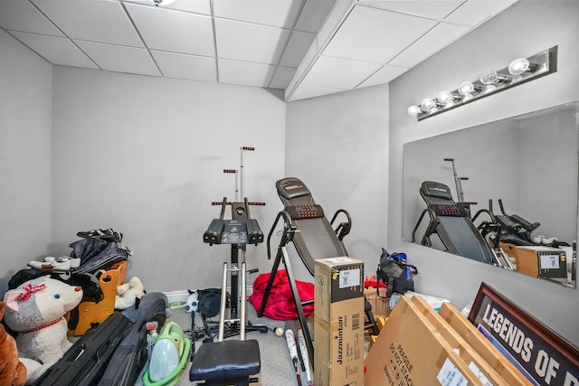62702 Somerset Blvd, Washington, MI 48094 - miscellaneous room with a drop ceiling