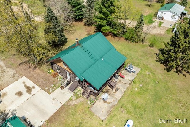 5359 Huck Dr, Sheridan, MI 48884 - view from above of property