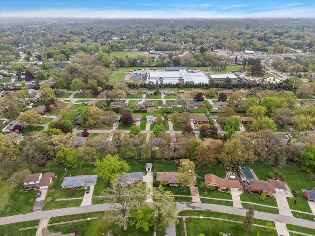 aerial view of property and surrounding area
