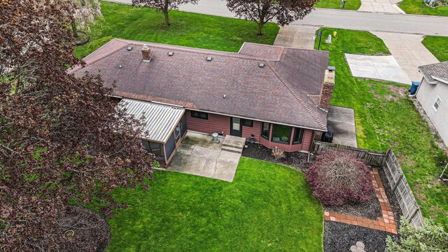 view of subject property