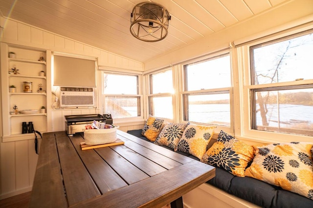 6294 Rock Rd, Lake, MI 48632 - sunroom / solarium with lofted ceiling and cooling unit