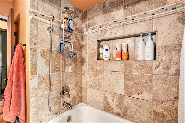full bath with shower / washtub combination