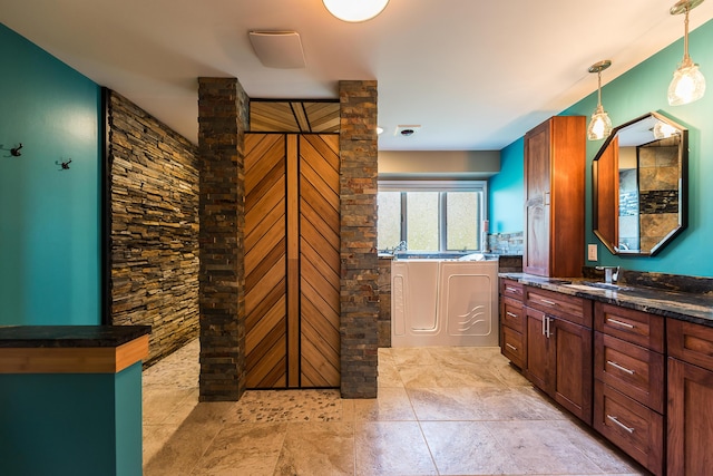 bathroom featuring vanity