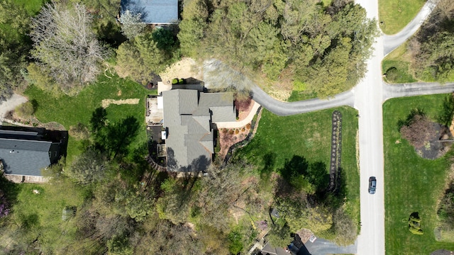 aerial view of property's location