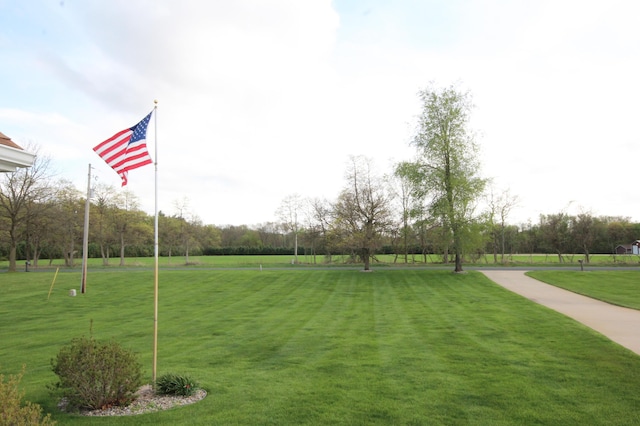 surrounding community with a lawn