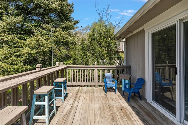 1160 S Baldwin Rd, Lake Orion, MI 48360 - view of wooden terrace