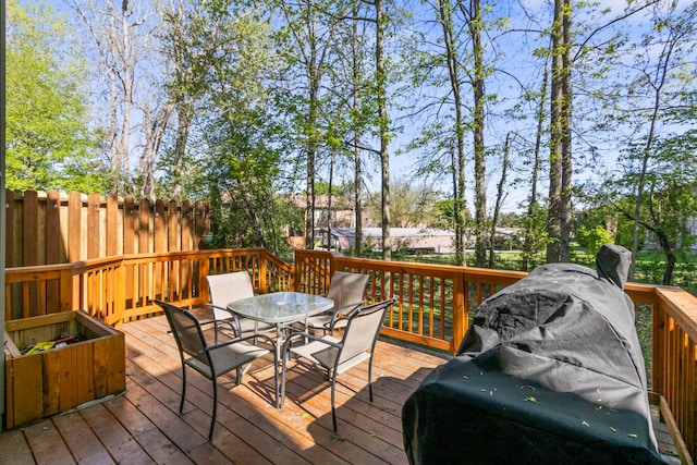 42036 Saratoga Cir, Canton, MI 48187 - wooden terrace with outdoor dining area