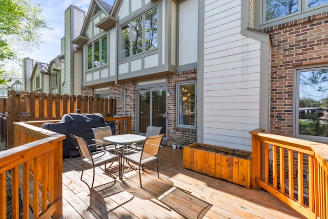 42036 Saratoga Cir, Canton, MI 48187 - wooden terrace with outdoor dining space
