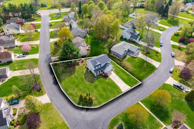 72597 Faye Ct, South Haven, MI 49090 - aerial view of residential area with property boundaries highlighted
