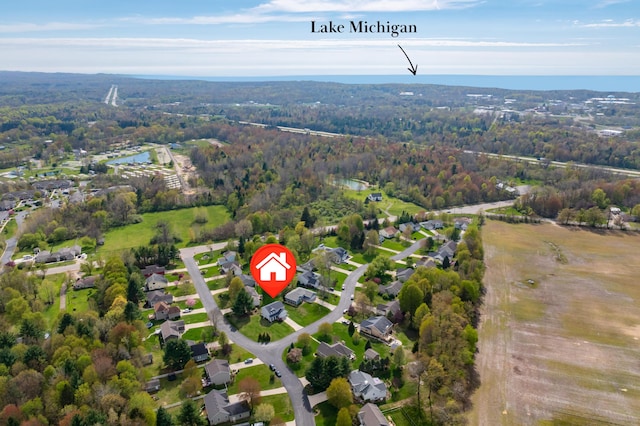72597 Faye Ct, South Haven, MI 49090 - view of property location featuring a forest and a large body of water