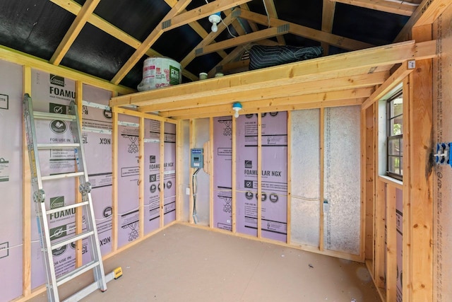 view of storage area