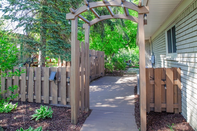 gate with fence