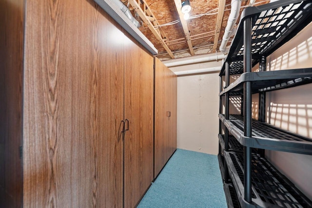view of storage area