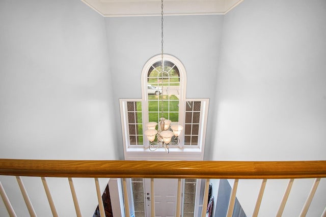 4261 Merriman Loop, Howell, MI 48843 - detailed view of a chandelier and ornamental molding