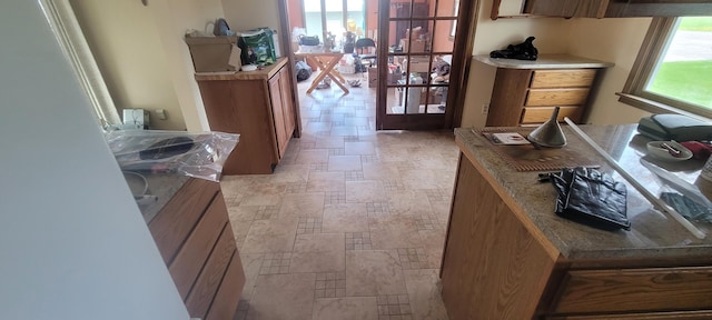 4131 W Meisenheimer Rd, Ludington, MI 49431 - hallway with stone tile floors
