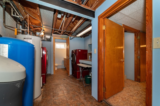 utility room featuring washer / dryer