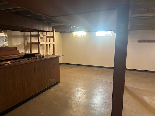 3608 W Webster Rd, Royal Oak, MI 48073 - finished below grade area featuring baseboards and light floors