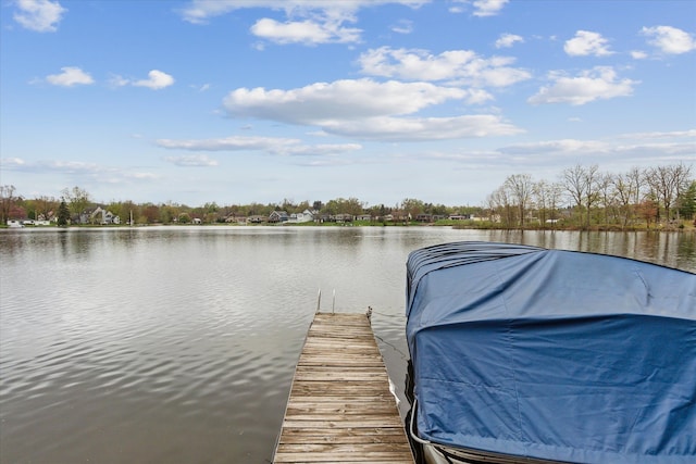 9669 Norman Rd, Clarkston, MI 48348 - dock area with a water view