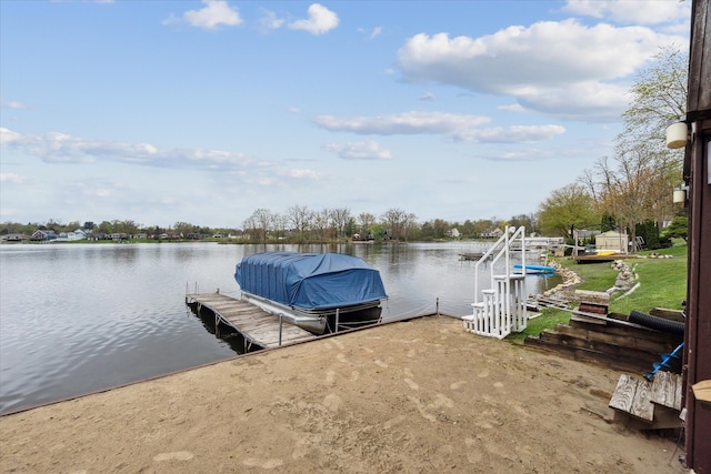 9669 Norman Rd, Clarkston, MI 48348 - dock area with a water view