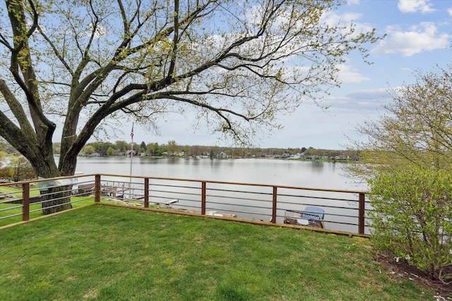 9669 Norman Rd, Clarkston, MI 48348 - view of yard with a water view