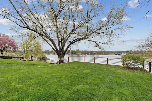9669 Norman Rd, Clarkston, MI 48348 - view of yard with a water view