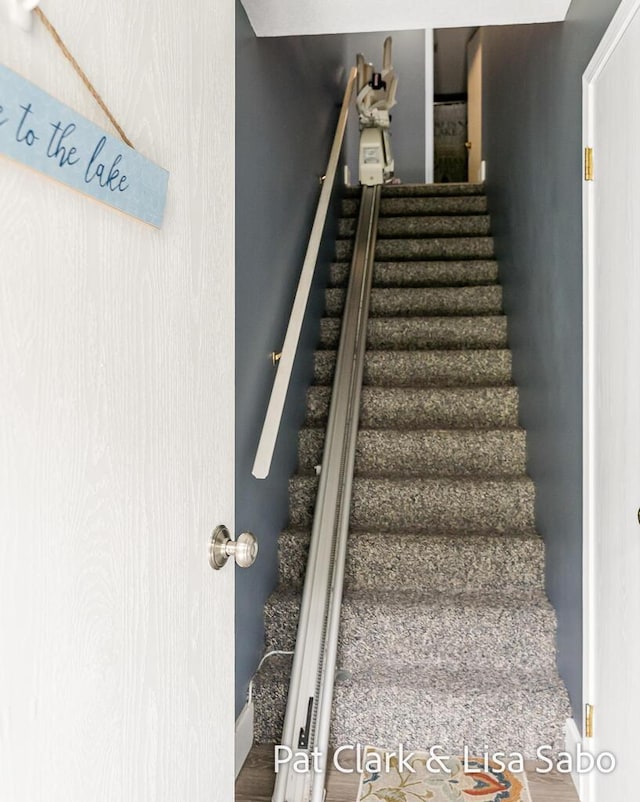 view of staircase