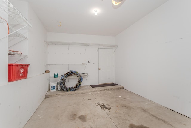 view of clothes washing area