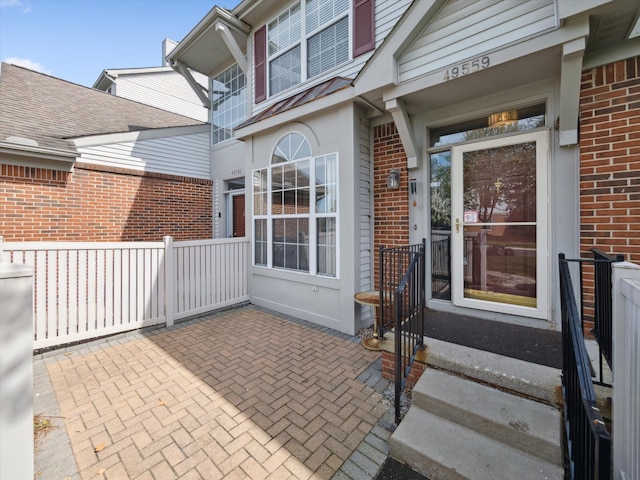 49559 Donovan Blvd, Plymouth, MI 48170 - view of patio / terrace with fence