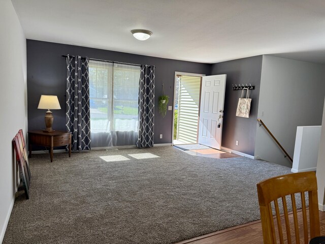 2184 Sugaridge Dr, Muskegon, MI 49445 - living room with baseboards and carpet floors