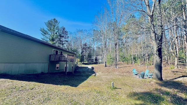 2184 Sugaridge Dr, Muskegon, MI 49445 - view of grassy yard featuring a wooden deck