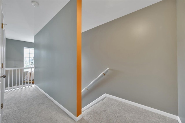 4661 Christopher Pines Dr, Clarkston, MI 48346 - stairway featuring carpet floors and baseboards