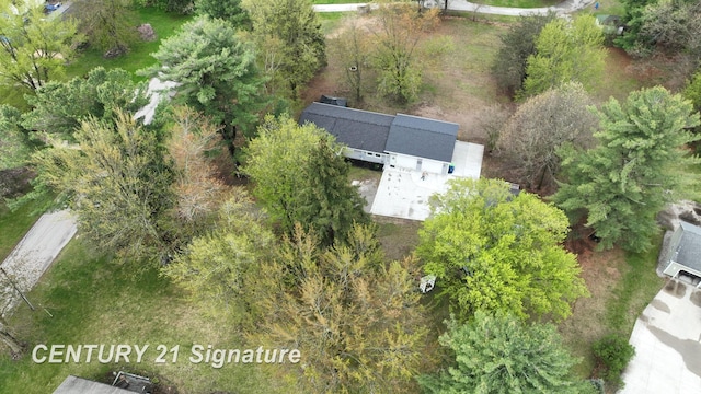 view from above of property