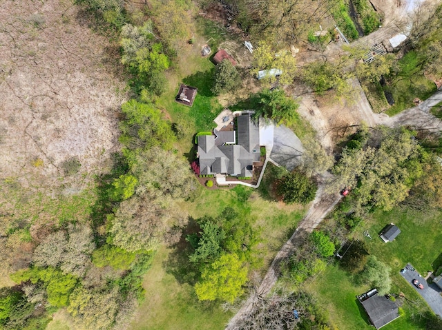 view from above of property